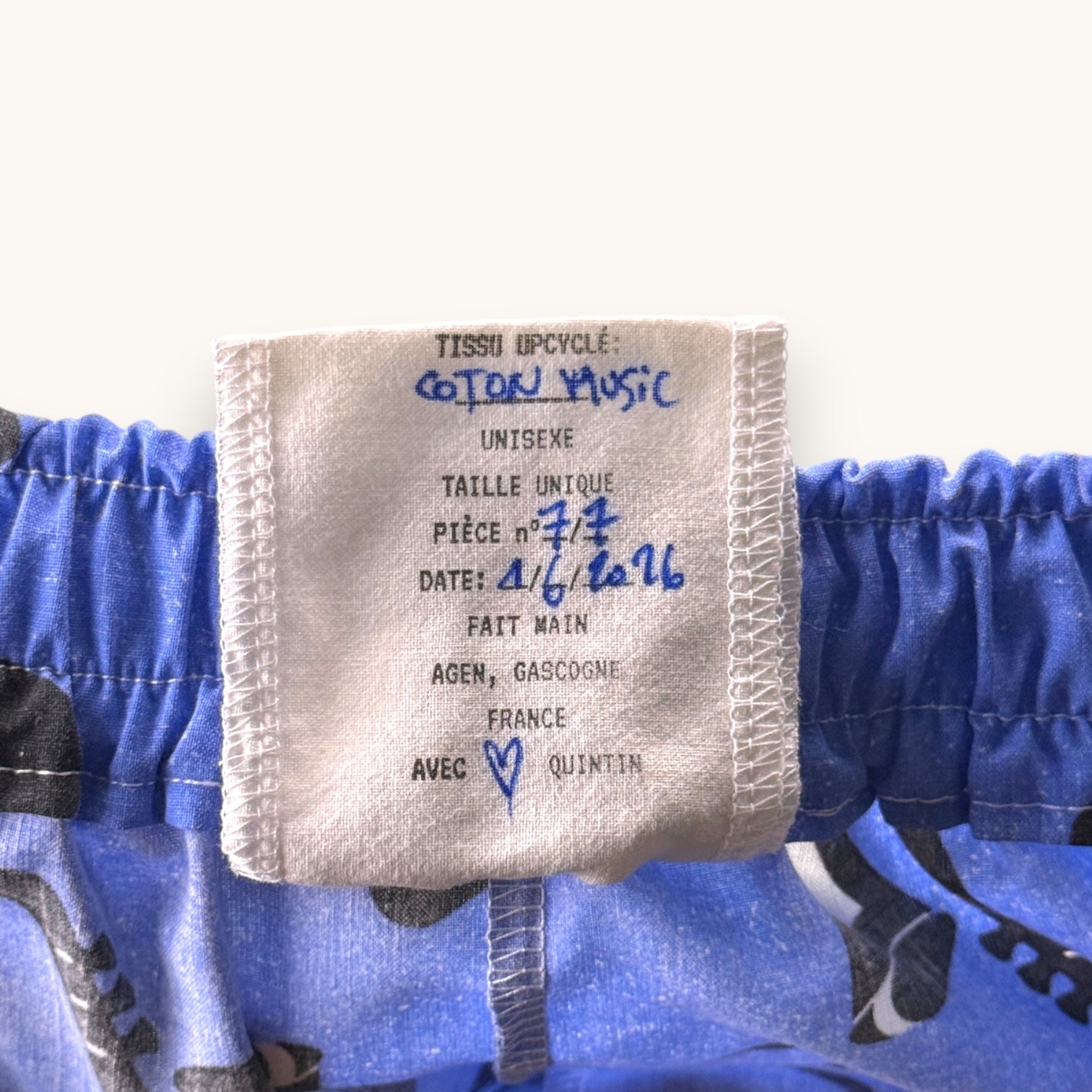 Short Parachute Music & Saxo – Collection Pop Culture – Quintín