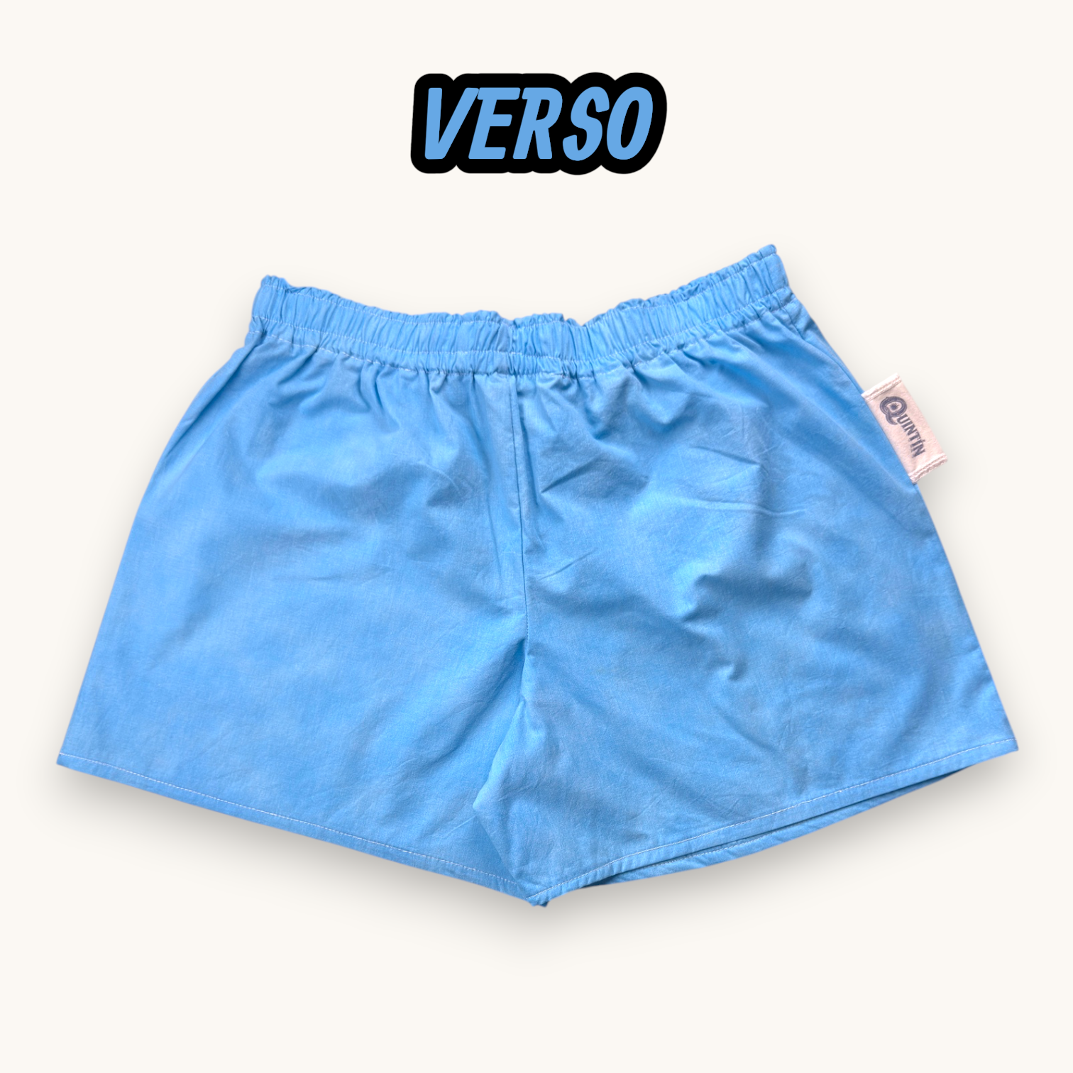 Short Parachute Bleu Piscine – Collection Couleurs Unies – Quintín