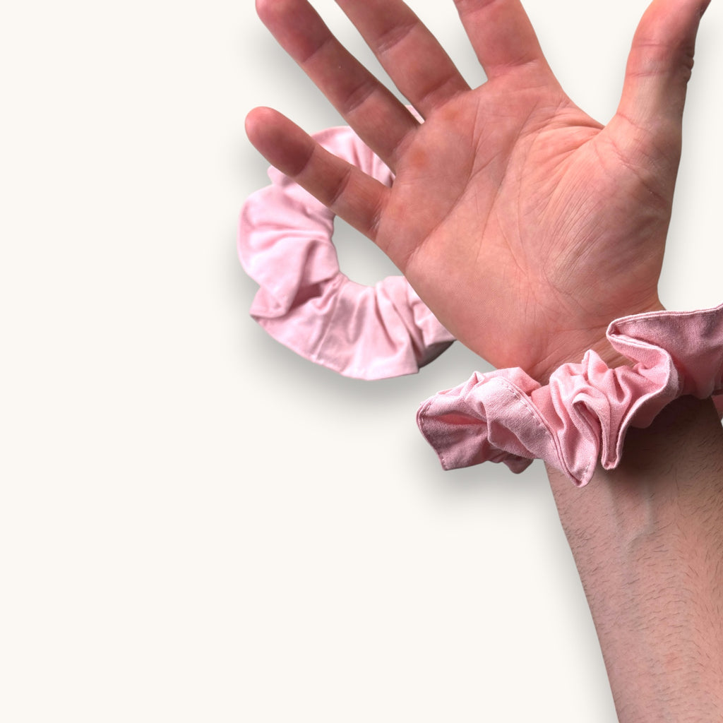 Maxi-Chouchou Rose Uni Vintage fait main upcyclé – Quintín