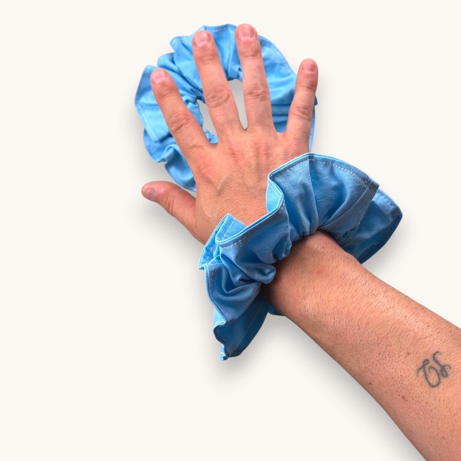 Maxi-Chouchou Bleu Piscine Vintage fait main upcyclé – Quintín