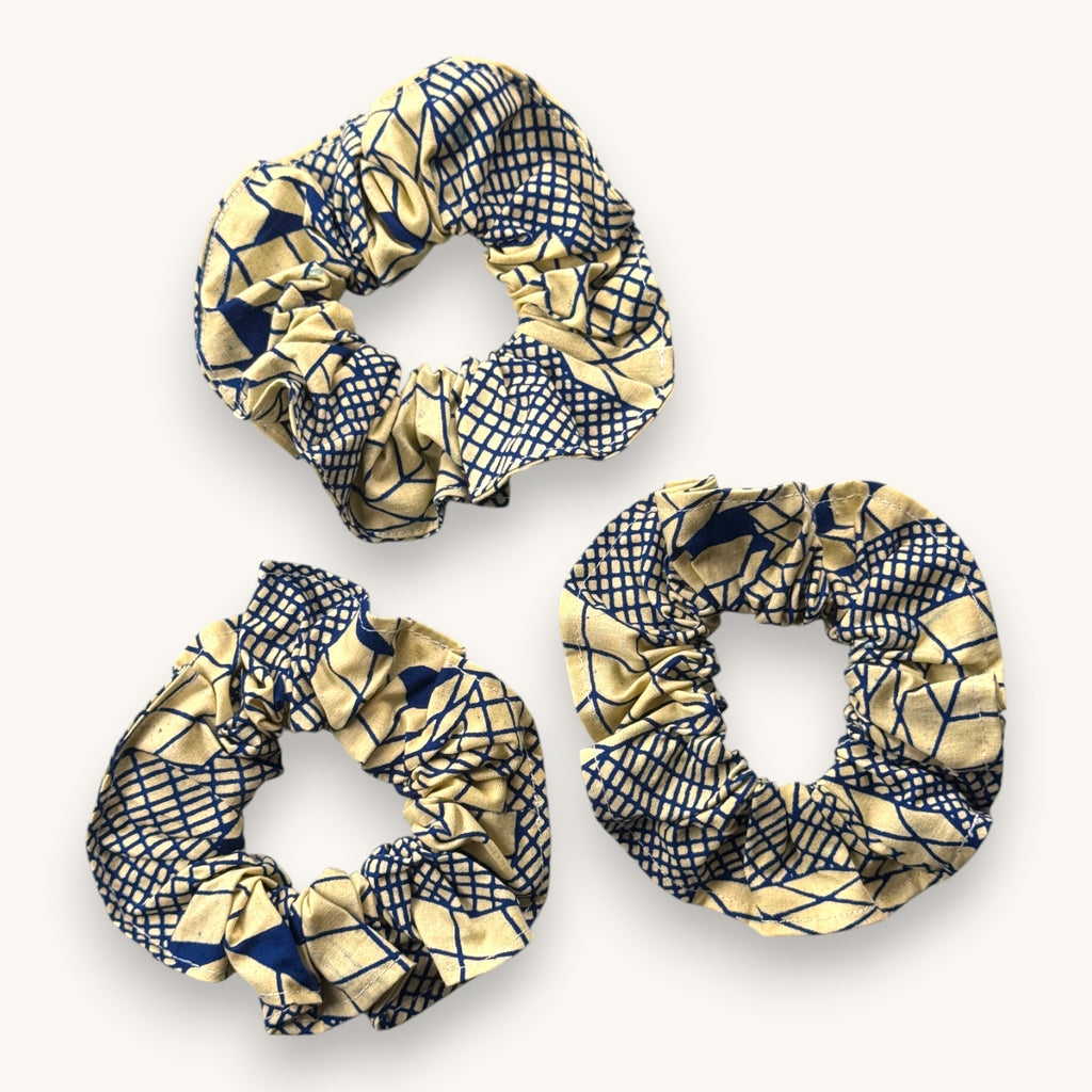 Maxi-Chouchou Wax Rubik Cube Bleu Vintage fait main upcyclé – Quintín