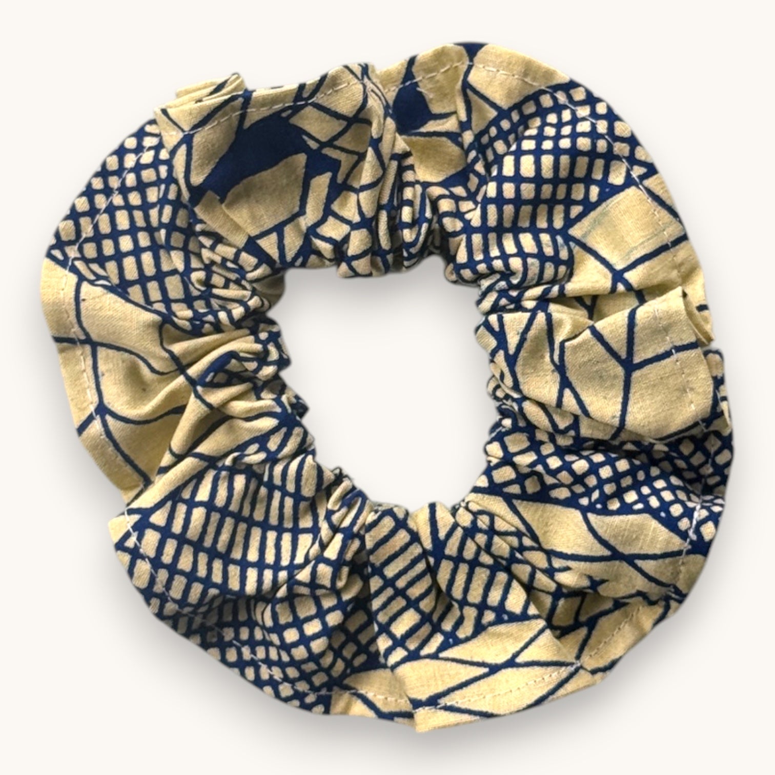 Maxi-Chouchou Wax Rubik Cube Bleu Vintage fait main upcyclé – Quintín