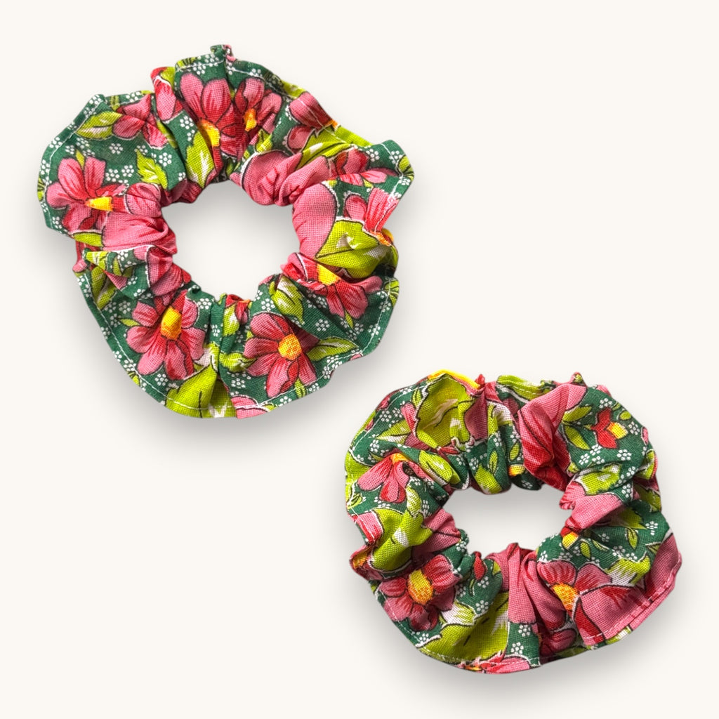 Maxi-Chouchou Chita do Brasil n°2 Fleurs Roses fait main upcyclé – Quintín