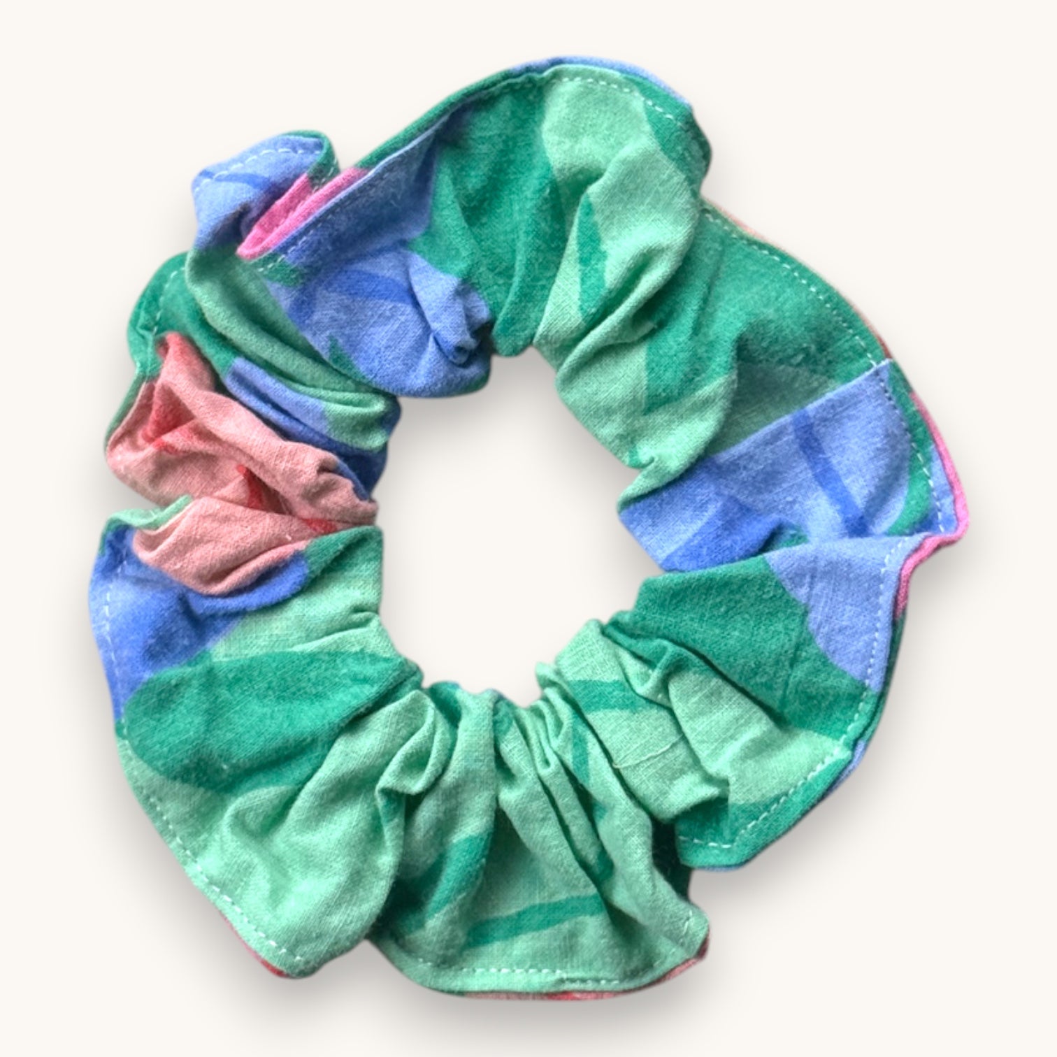 Maxi-Chouchou Tulipes Pastel fait main upcyclé – Quintín