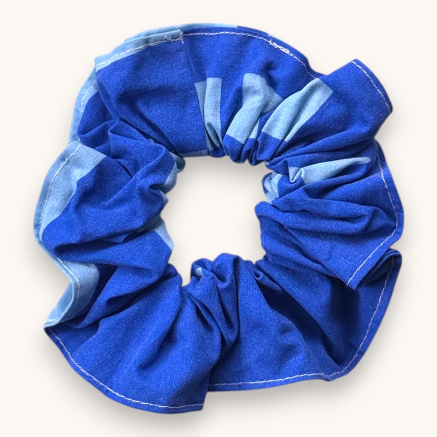 Maxi-Chouchou Bleu Cobalt Graphique fait main upcyclé – Quintín