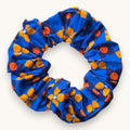 Maxi-Chouchou Pois Pop Bleu & Orange années 70 fait main upcyclé – Quintín