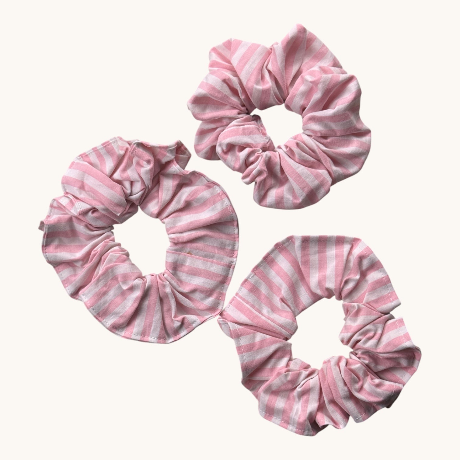 Maxi-Chouchou Rayé Rose fait main upcyclé – Quintín