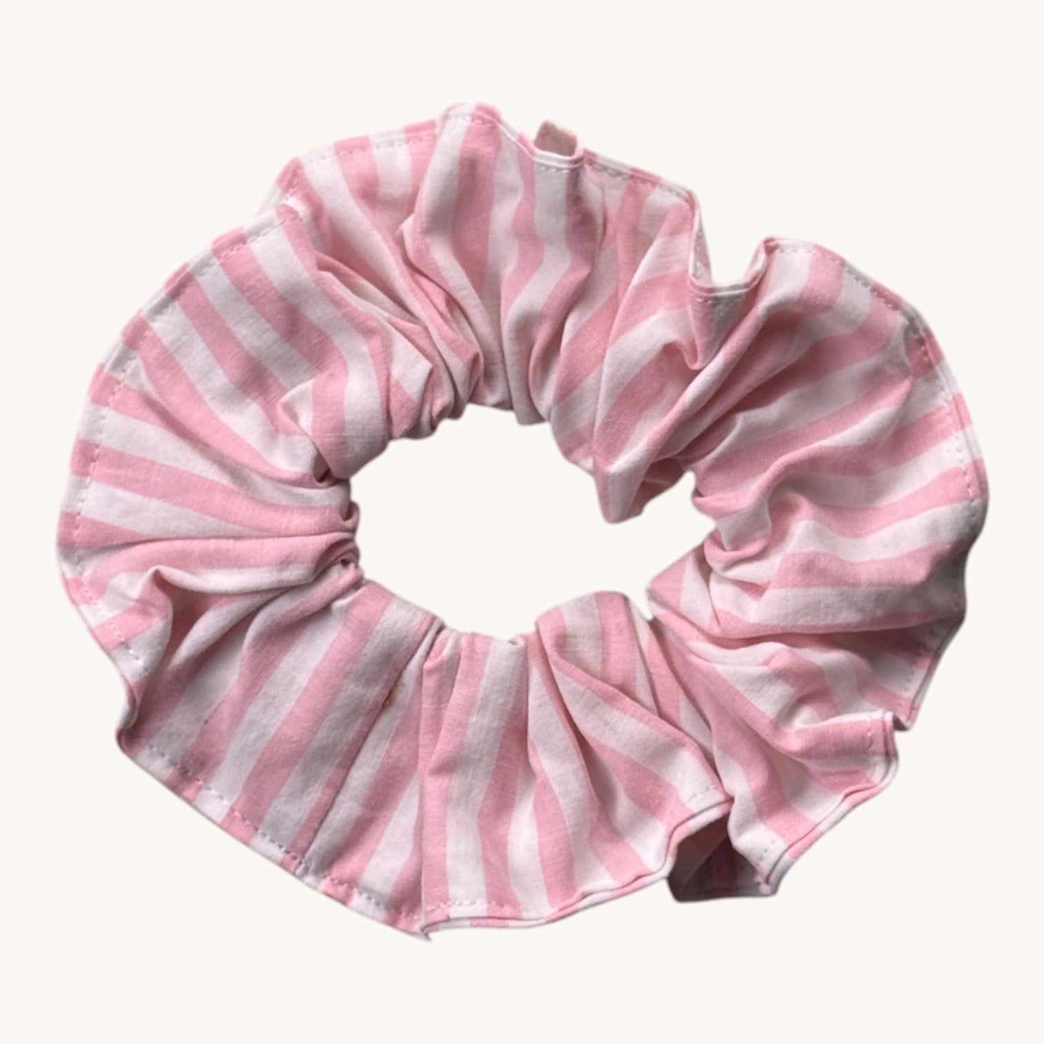 Maxi-Chouchou Rayé Rose fait main upcyclé – Quintín
