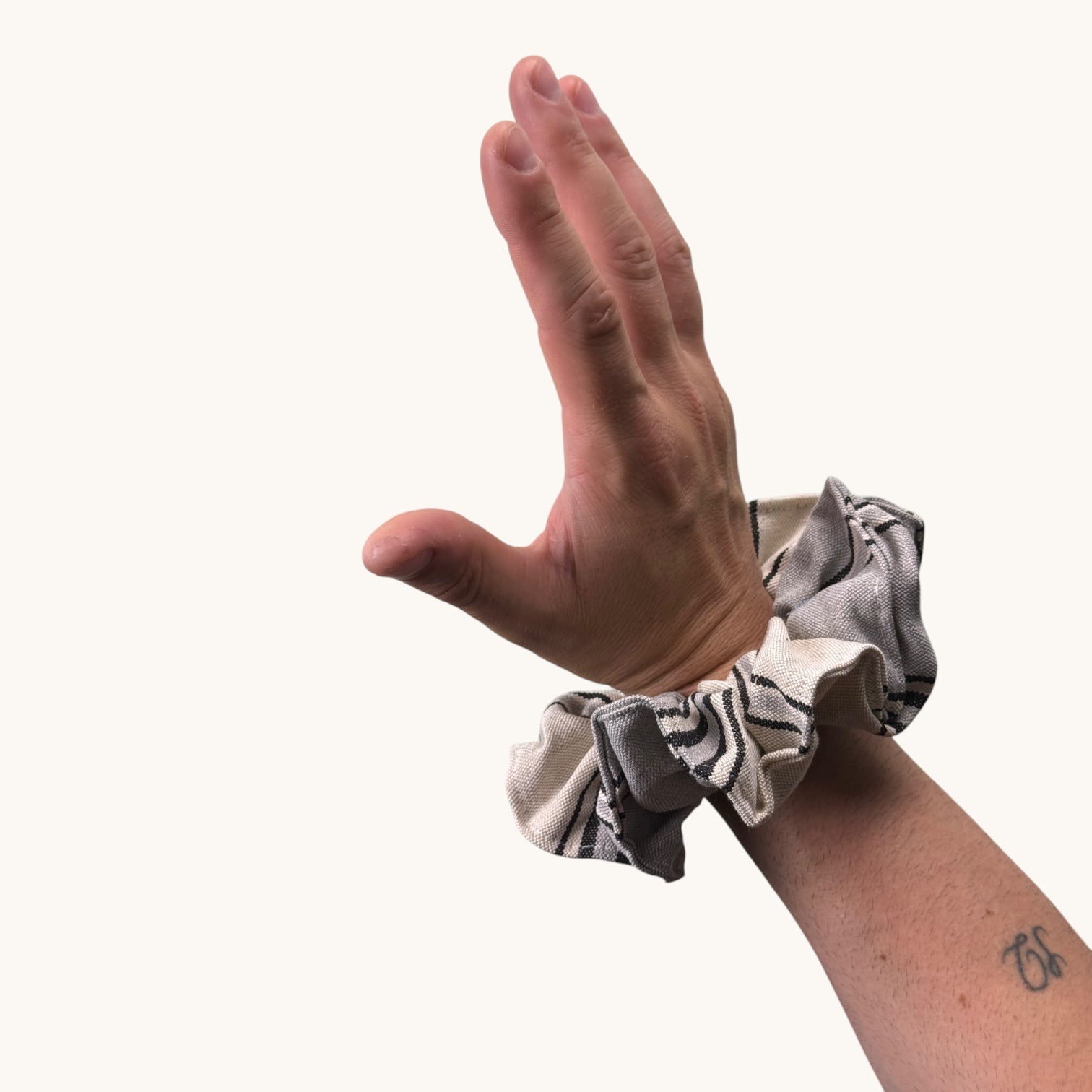 Maxi-Chouchou Toile Basque Rayée fait main upcyclé – Quintín