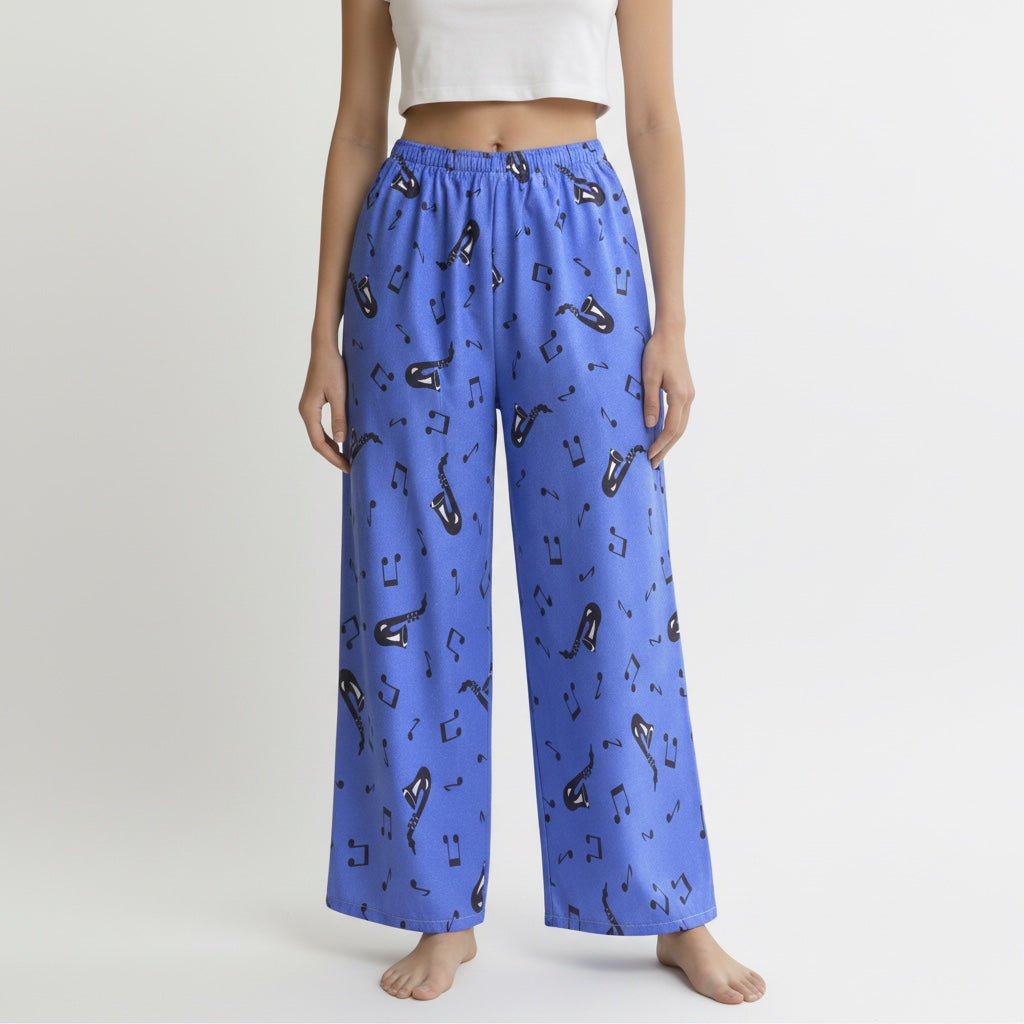 Pantalon Évasé Music & Saxo – Collection Pop Culture – Quintín