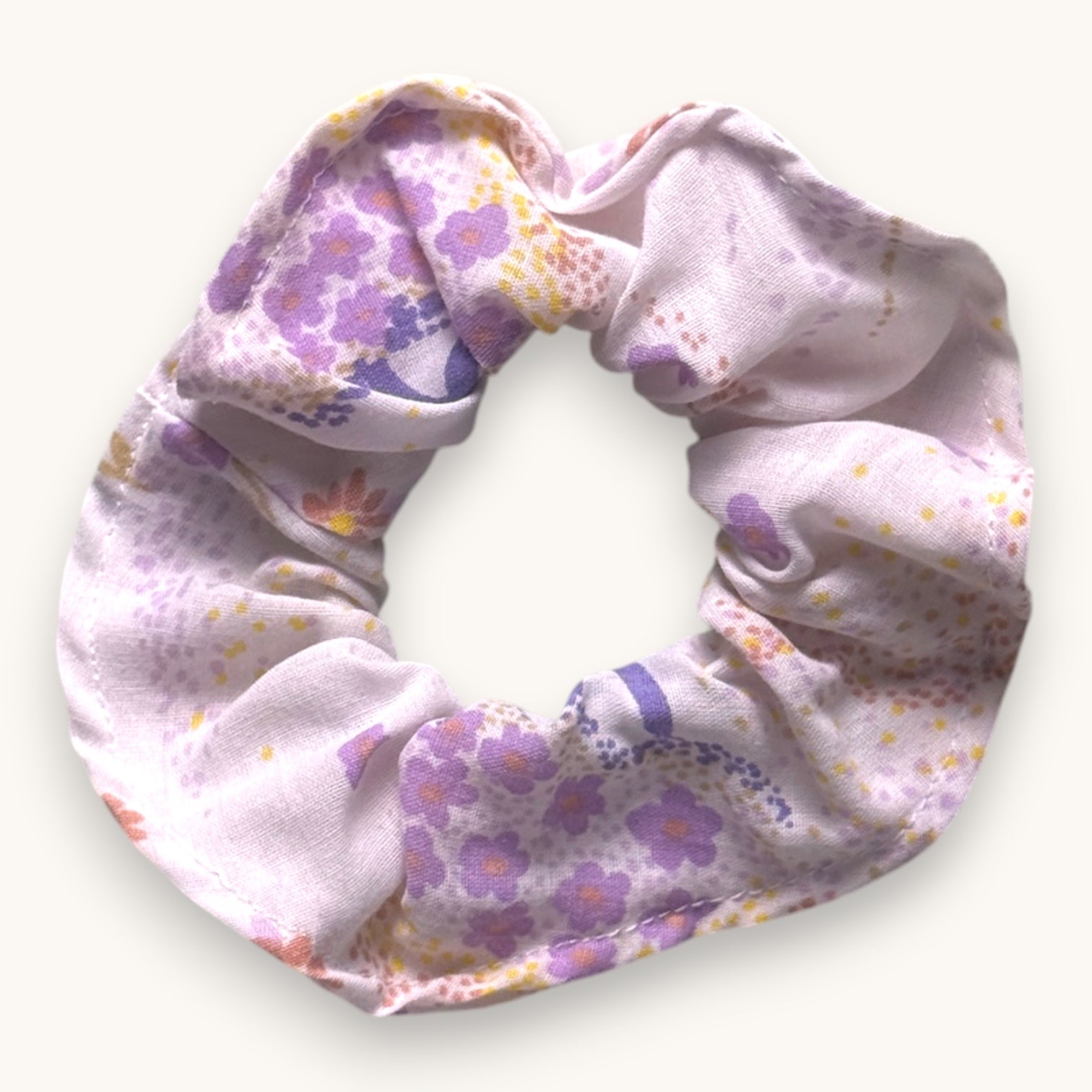 Chouchou Fleurs 70 fait main upcyclé – Quintín