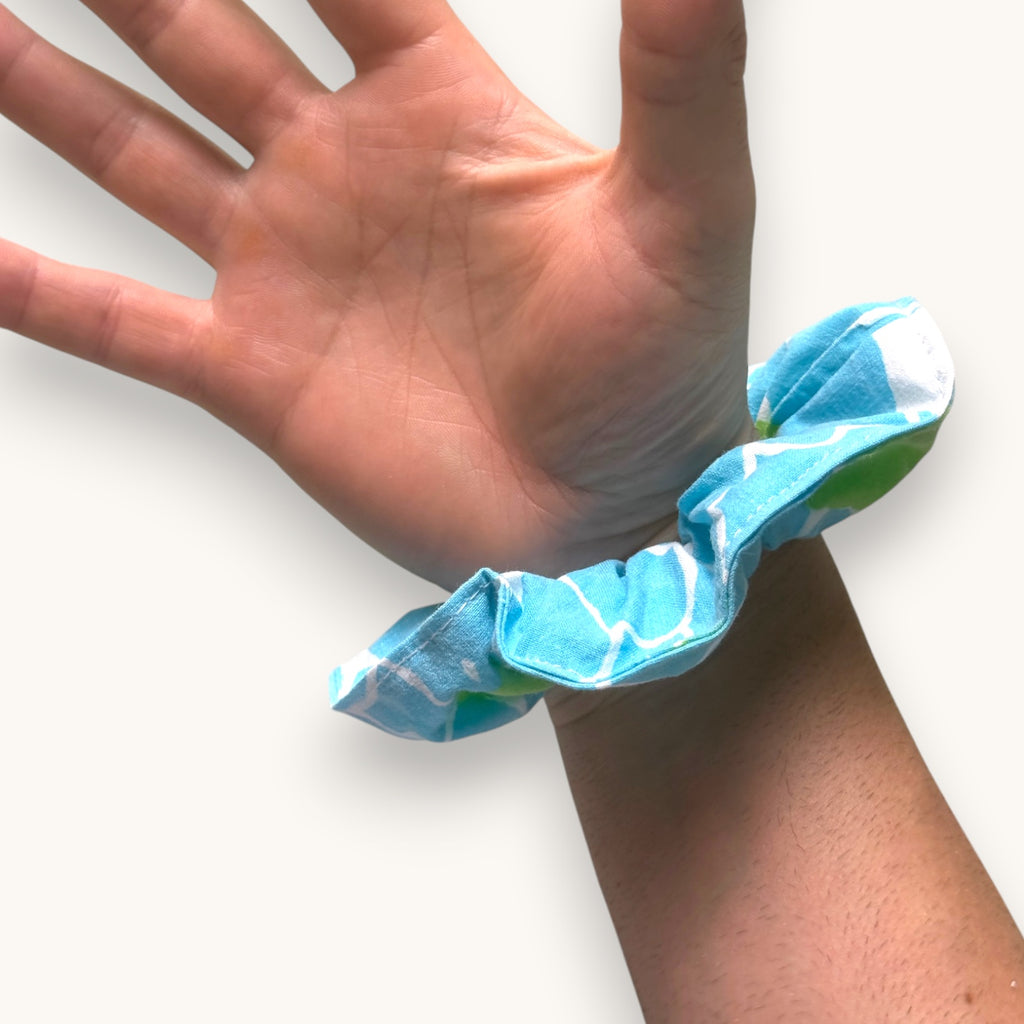 Chouchou Fleurs Pop 70 fait main upcyclé – Quintín