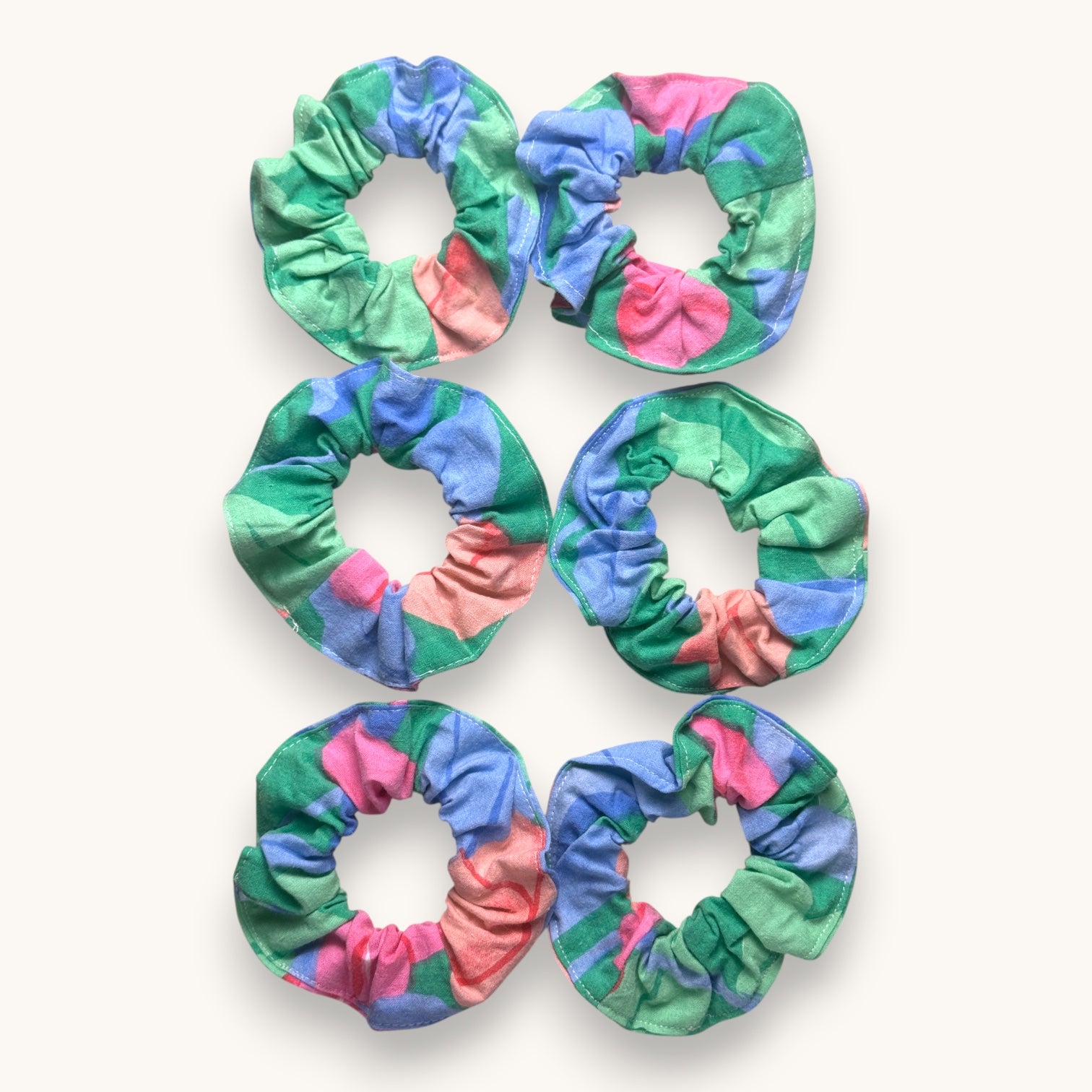 Chouchou Fleurs Aquarelle fait main upcyclé – Quintín