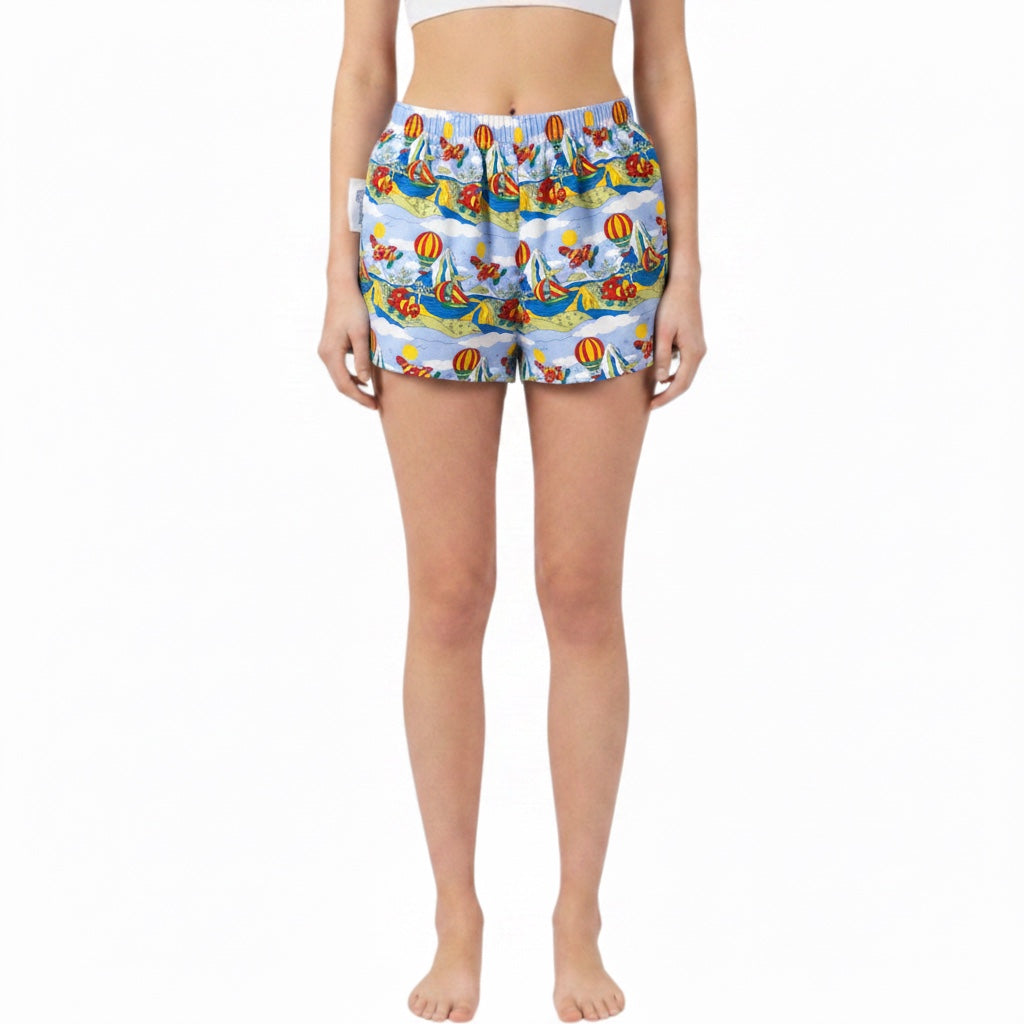 Mini-short Montgolfières Vintage – Collection Pop Culture – Quintín