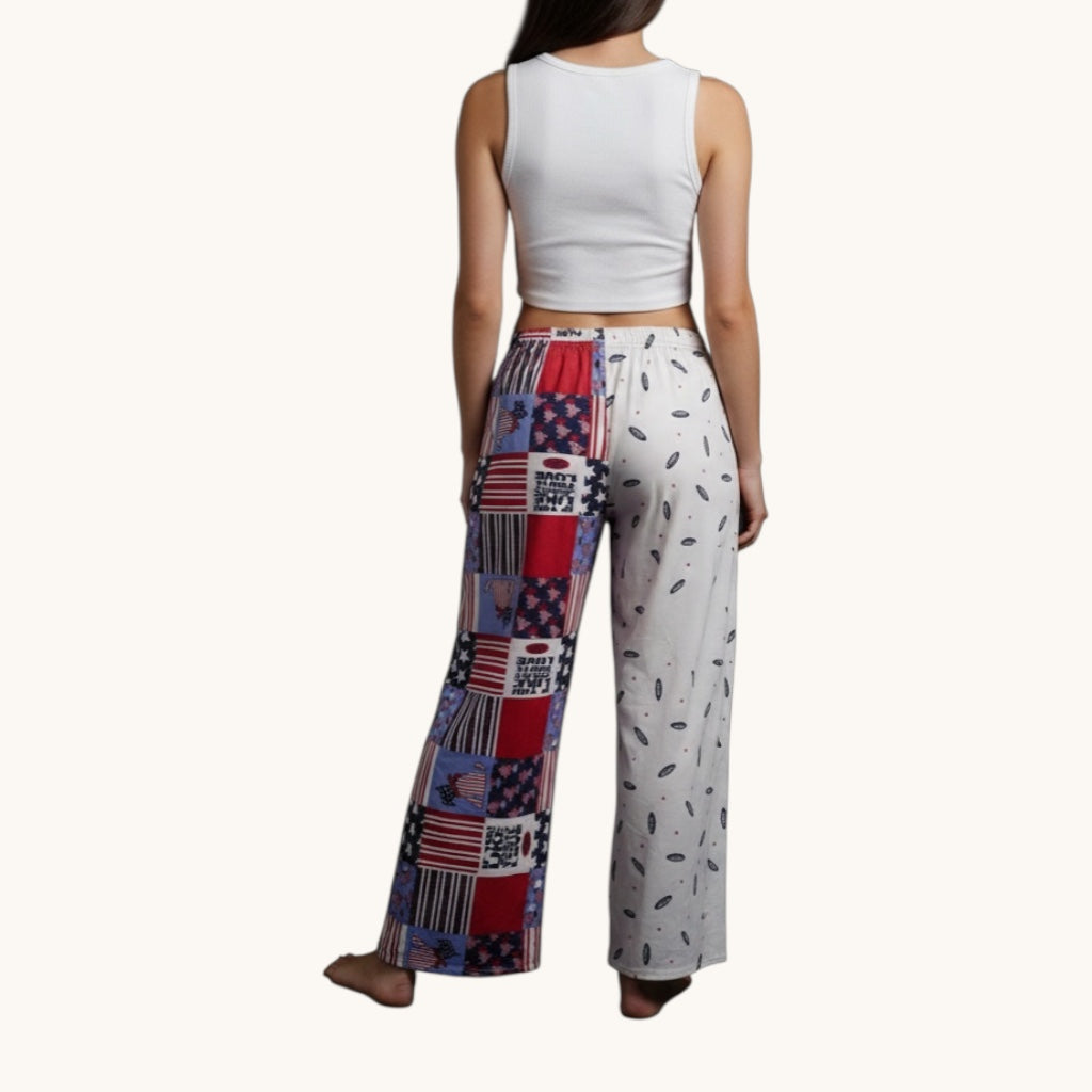 Pantalon oversize Chipie USA – Coton upcyclé – Taille unique S à L – Unisexe – Collection Pop Culture – Quintín